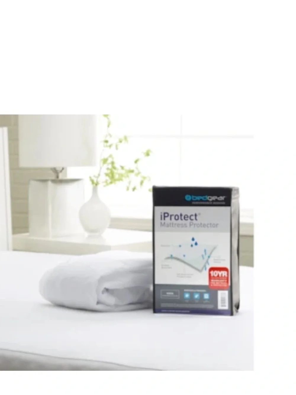 edge iProtect White Waterproof Mattress Protector - Bedgear